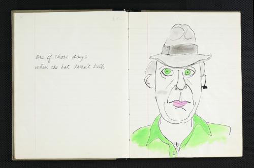 Leonard Cohen, One of those days (Watercolour Notebook), 1980-1985. 