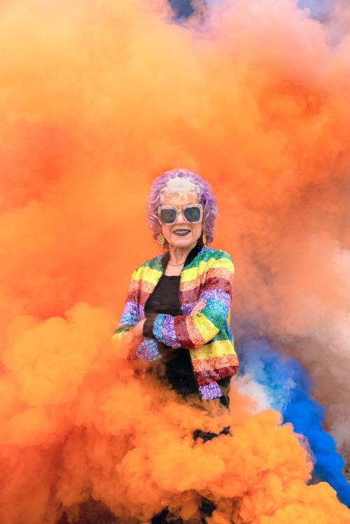 Judy Chicago. Photo by Donald Woodman.