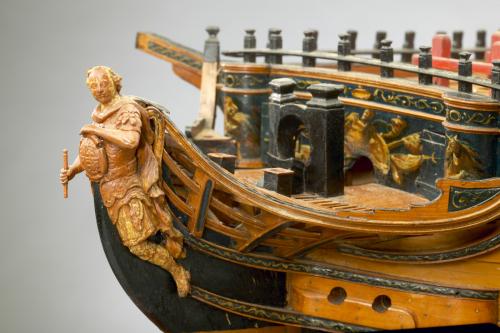 George Stockwell. Two-decker 50 Gun Warship, Bristol, Georgian Model, 1774. 