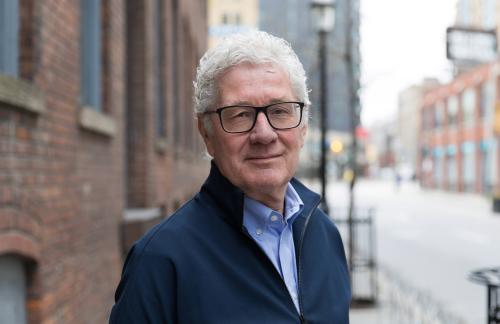 Portrait of Don Schmitt on Toronto street